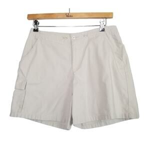 Weatherproof WMS SZ 12 Shorts Tan Cotton Flat Front Cargo Gorpcore Pebble